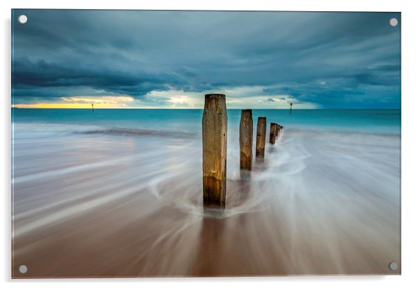 Sunrise at Teignmouth Acrylic by Nigel Martin