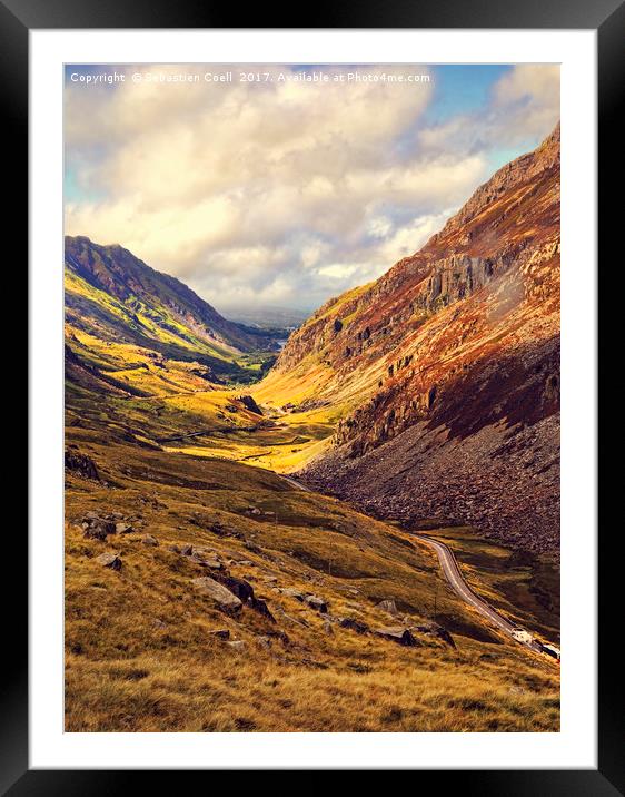 Snowdonia Pen y Pass Framed Mounted Print by Sebastien Coell