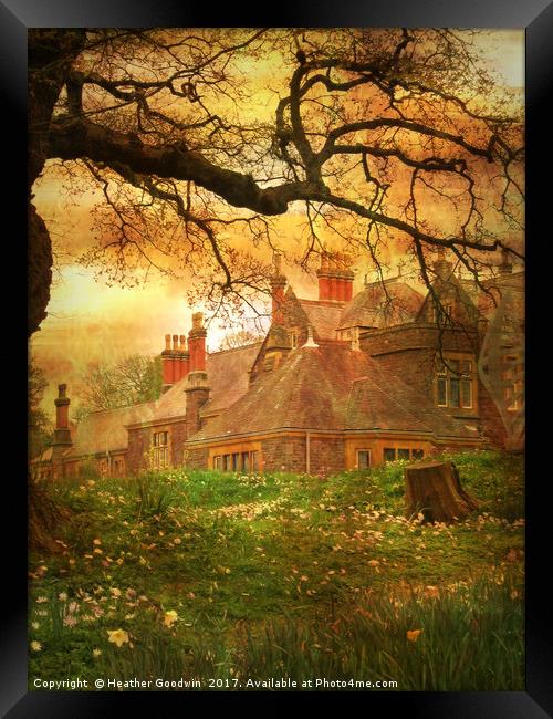 The House on the Hill. Framed Print by Heather Goodwin
