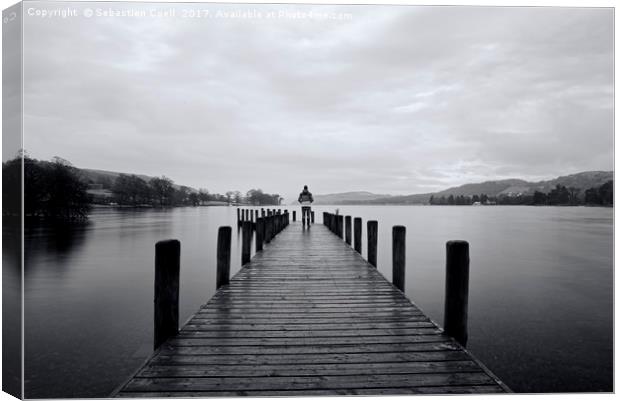Coniston water on the lakedistrict Canvas Print by Sebastien Coell