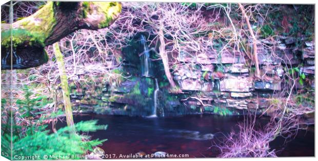 Fairytale Waterfall Canvas Print by Michael Billingham