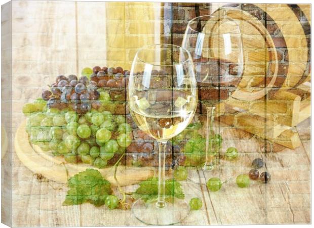grapes and win Canvas Print by sue davies