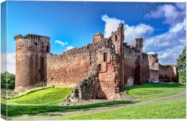 Bothwell Castle Canvas Print by Valerie Paterson