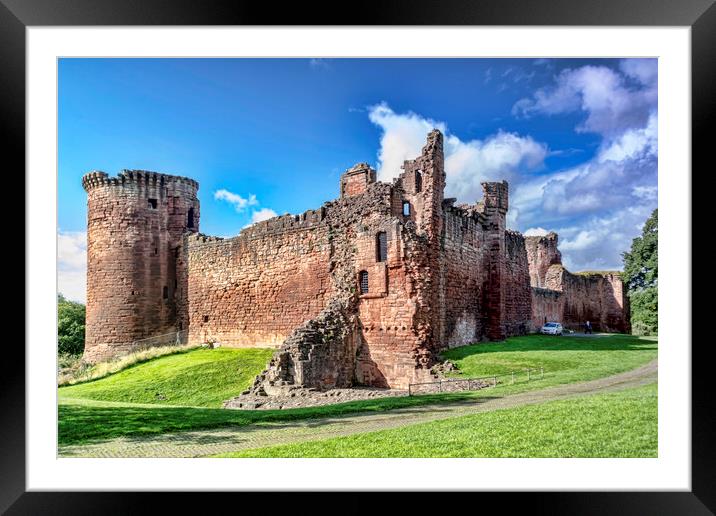 Bothwell Castle Framed Mounted Print by Valerie Paterson
