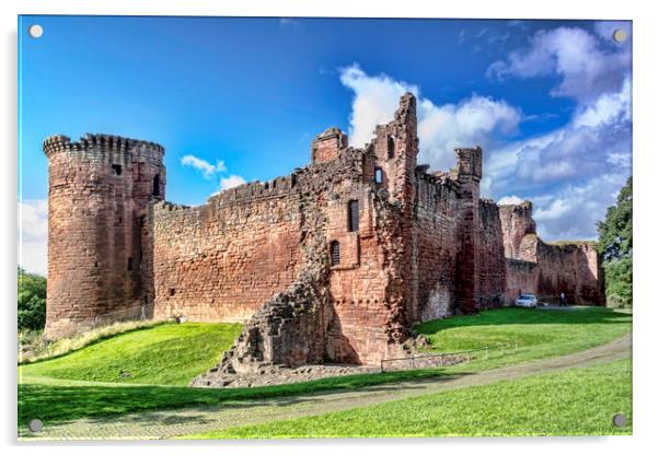 Bothwell Castle Acrylic by Valerie Paterson