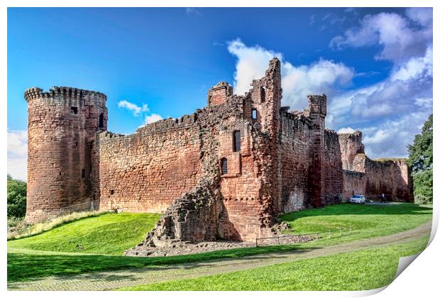 Bothwell Castle Print by Valerie Paterson