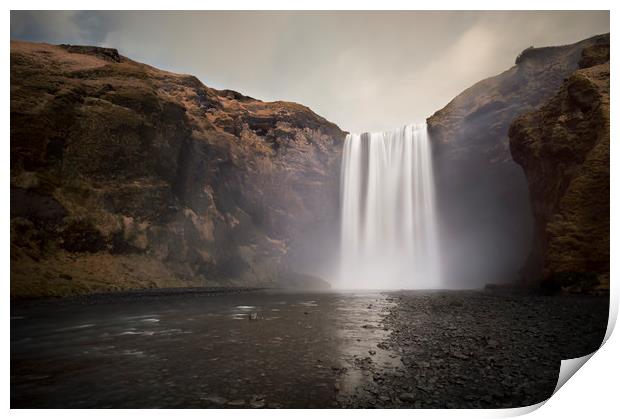 The Mighty Skogafoss Print by Chris Frost
