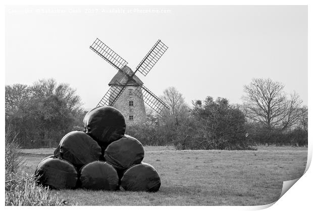 Stembridge tower mill Print by Sebastien Coell