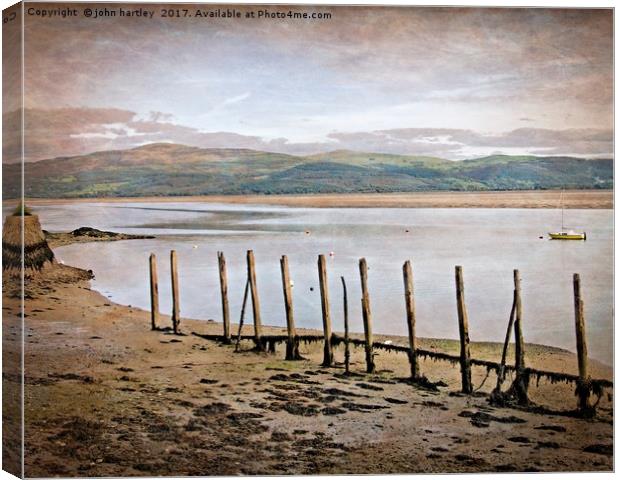 Down by the Dyfi - Creative photo art com Canvas Print by john hartley