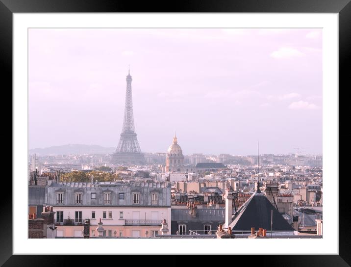 Paris in Pink Framed Mounted Print by Renata Haidle