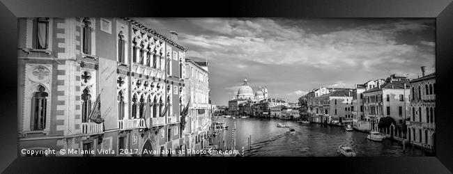 VENICE Grand Canal & Santa Maria della Salute Framed Print by Melanie Viola