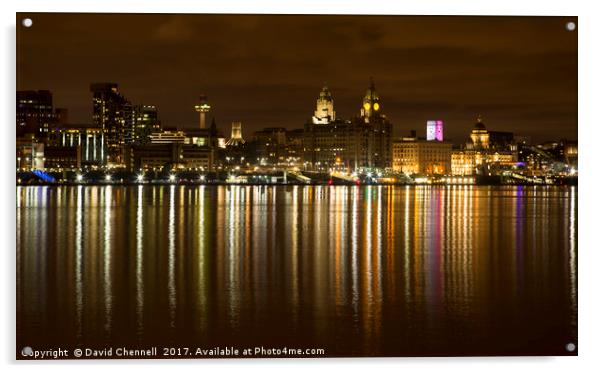Liverpool Waterfront   Acrylic by David Chennell