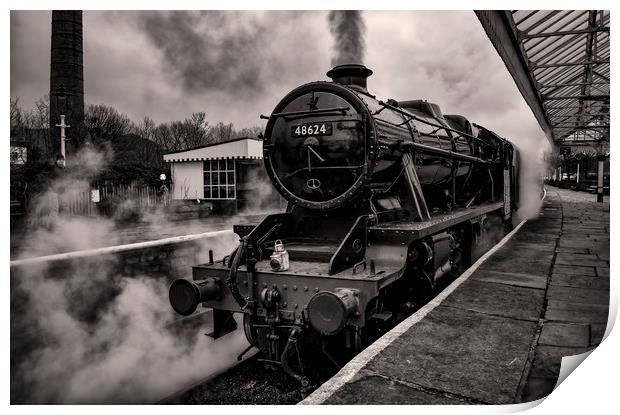 48624 at Ramsbottom Station Print by David Oxtaby  ARPS