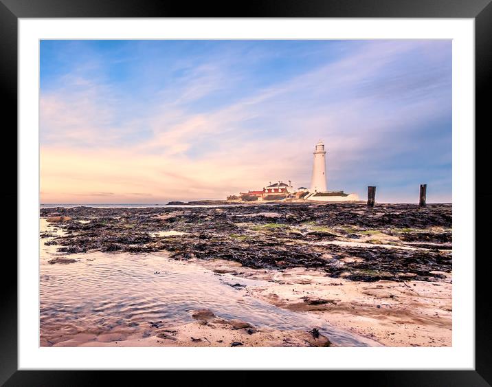 St Marys protecting our coast Framed Mounted Print by Naylor's Photography