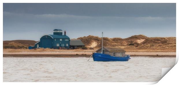 Mary and The Lifeboat House Print by Nigel Jones