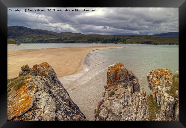 The Kyle Of Durness Framed Print by Jamie Green