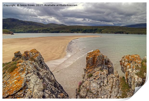 The Kyle Of Durness Print by Jamie Green