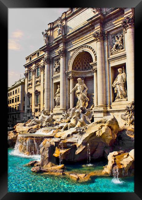 The Trevi Fountain Rome Framed Print by Darren Burroughs