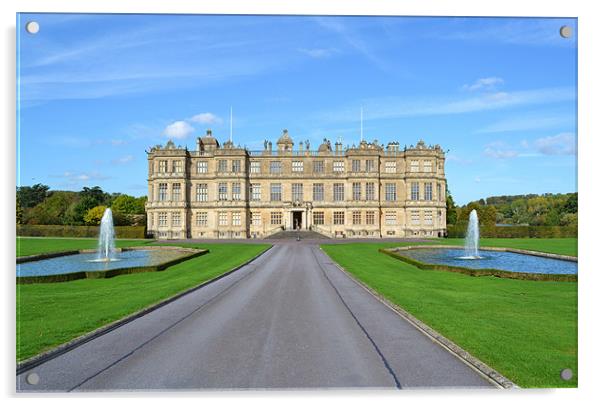 Longleat House Acrylic by Donna Collett