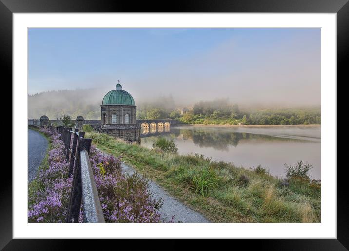 Garreg Ddu Dam as sun floods through the arches Framed Mounted Print by Sorcha Lewis