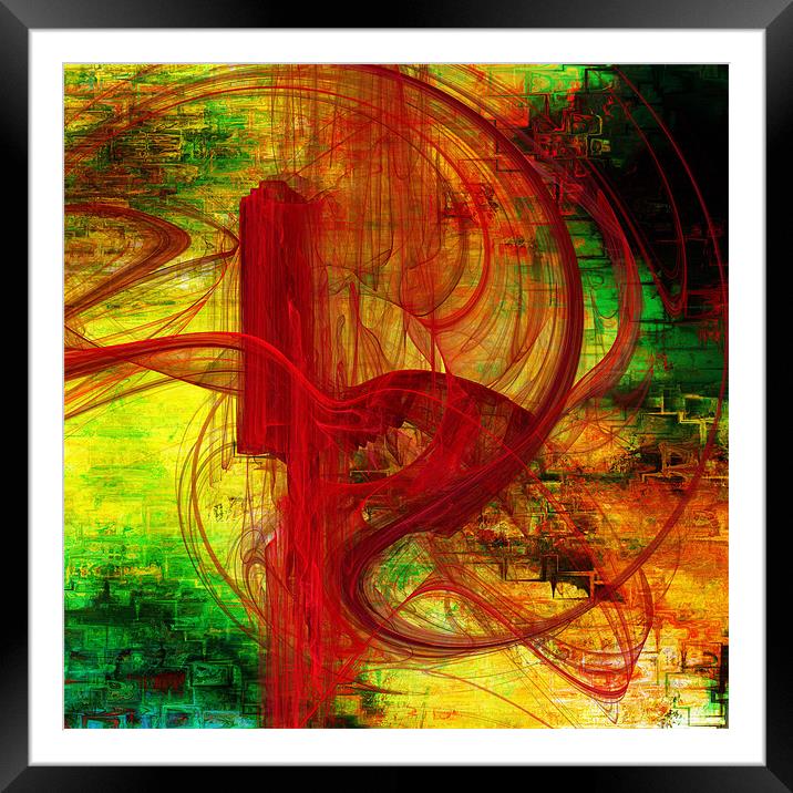 Frato abstraction Framed Mounted Print by Jean-François Dupuis