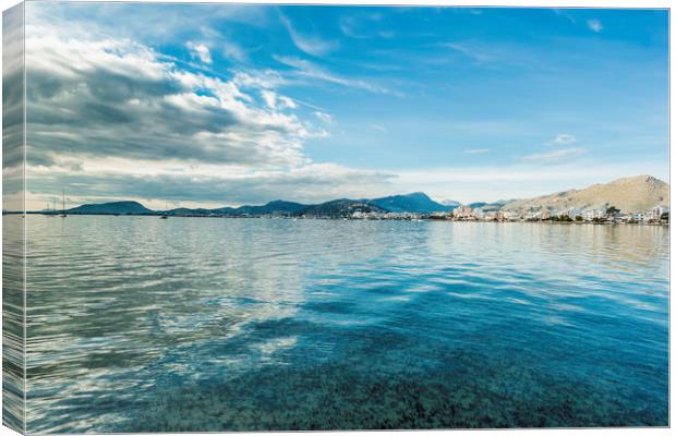Puerto Pollensa Canvas Print by Perry Johnson
