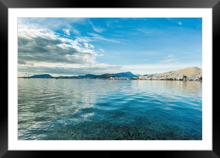 Puerto Pollensa Framed Mounted Print by Perry Johnson