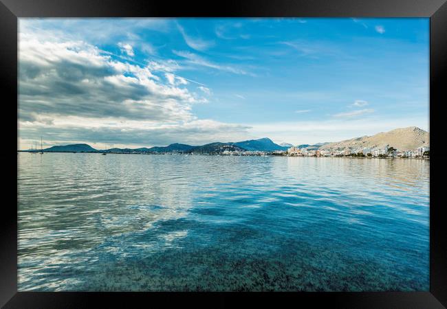 Puerto Pollensa Framed Print by Perry Johnson