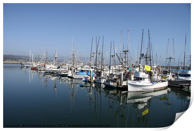 Harbour At Half Moon Bay  Print by Christiane Schulze