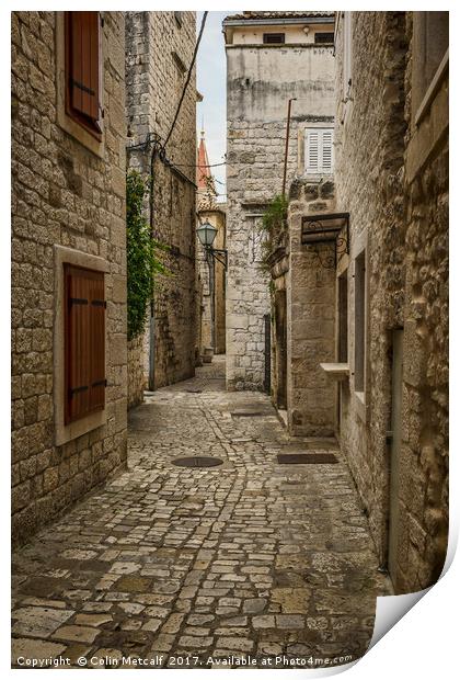 Trogir Alley Print by Colin Metcalf