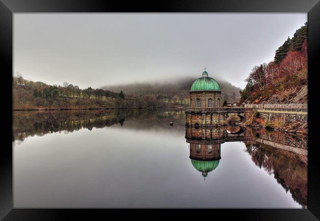 Baroque on glass, Foel Tower, Elan Valley Framed Print by Sorcha Lewis