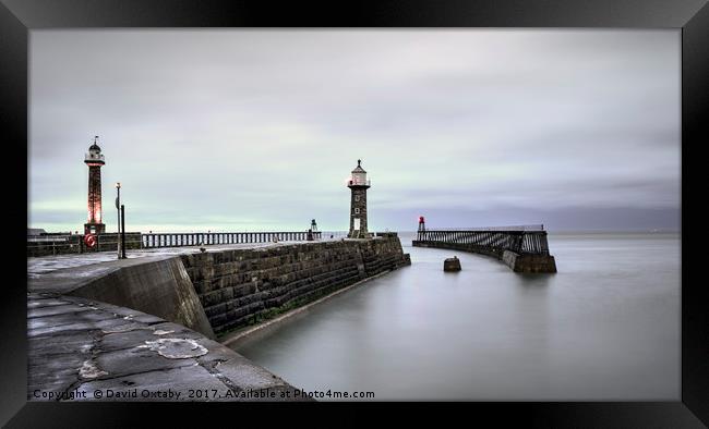 Whitby Harbour Framed Print by David Oxtaby  ARPS