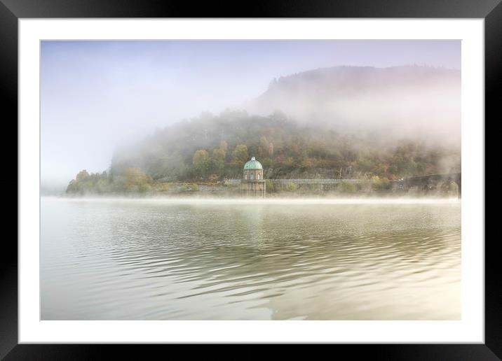 Smoky waters of the Foel, elan Valley Framed Mounted Print by Sorcha Lewis