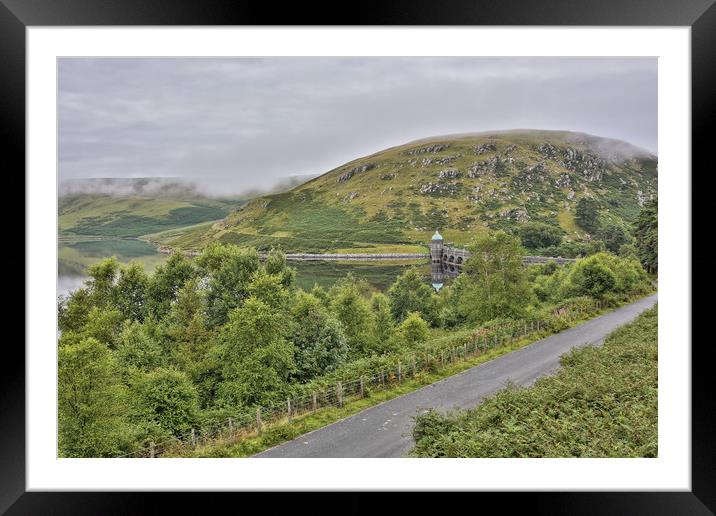 Summer Hill Mist, Craig Goch, Elan Valley Framed Mounted Print by Sorcha Lewis