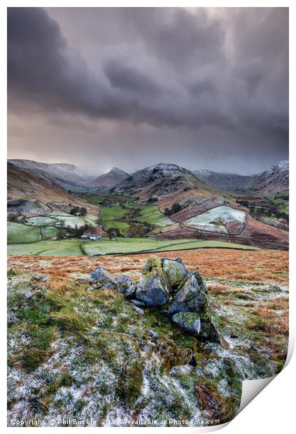 Hallin Fell View Print by Phil Buckle
