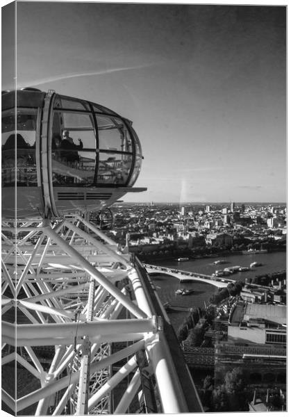 Top of the London Eye Canvas Print by Simon Hackett