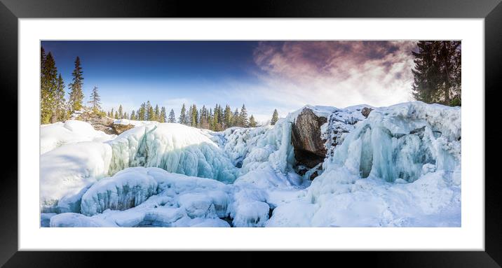 Ristafallet Framed Mounted Print by Hamperium Photography