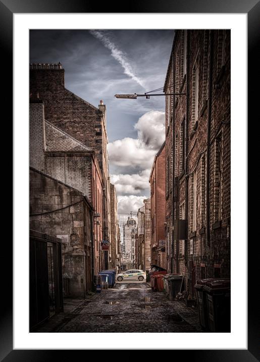 Glasgow Alley Framed Mounted Print by Gareth Burge Photography