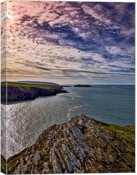 Cardigan Bay, Mwnt, Ceredigion, Wales, UK Canvas Print by Mark Llewellyn