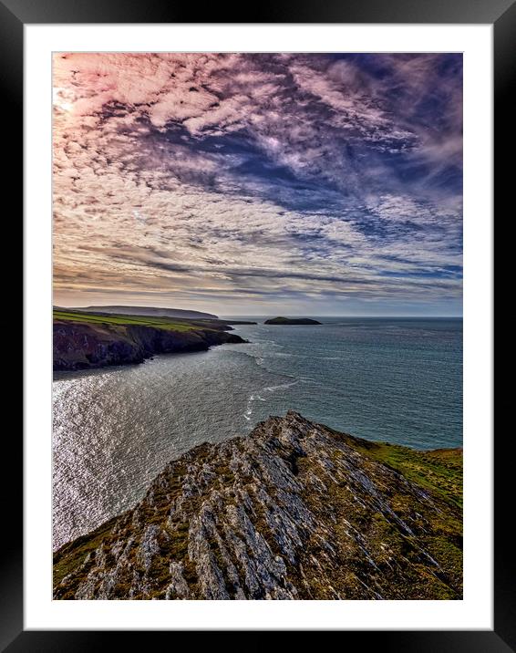 Cardigan Bay, Mwnt, Ceredigion, Wales, UK Framed Mounted Print by Mark Llewellyn