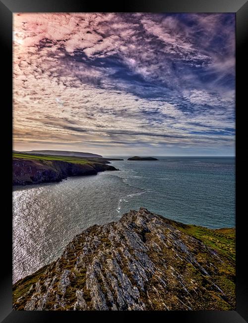 Cardigan Bay, Mwnt, Ceredigion, Wales, UK Framed Print by Mark Llewellyn