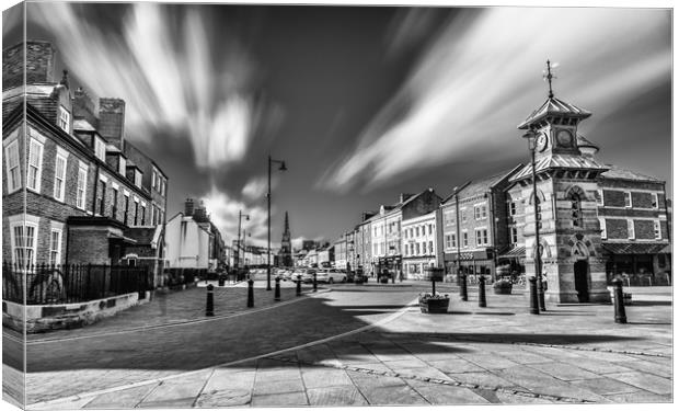 Charming Tynemouth Mono Canvas Print by Naylor's Photography