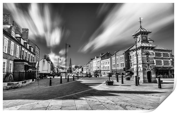 Charming Tynemouth Mono Print by Naylor's Photography
