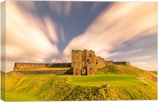 Majestic Ruins of Tynemouth Castle  Canvas Print by Naylor's Photography