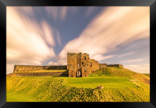 Majestic Ruins of Tynemouth Castle  Framed Print by Naylor's Photography
