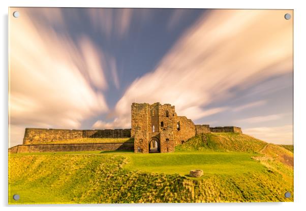 Majestic Ruins of Tynemouth Castle  Acrylic by Naylor's Photography