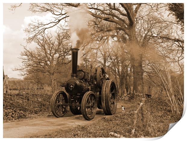 Tasker Traction Engine Print by Alan Barnes