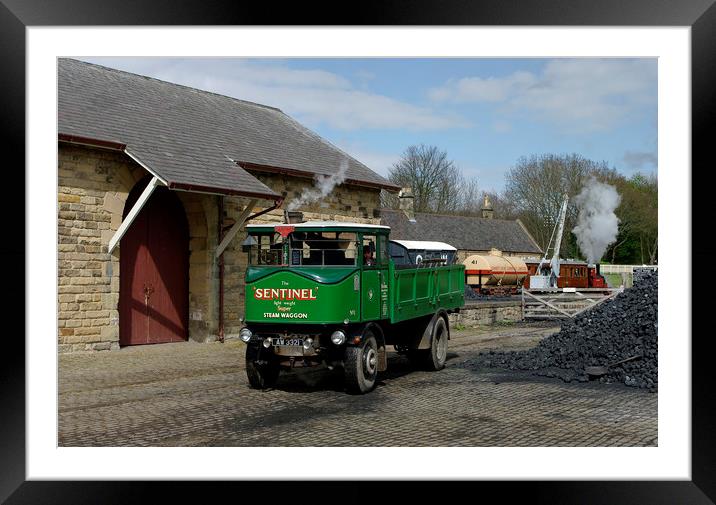 Sentinel Steam Lorry Framed Mounted Print by Alan Barnes