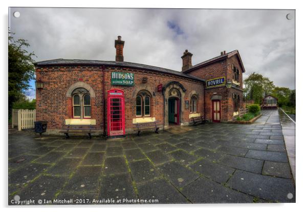 Hadlow Road Railway Station Acrylic by Ian Mitchell