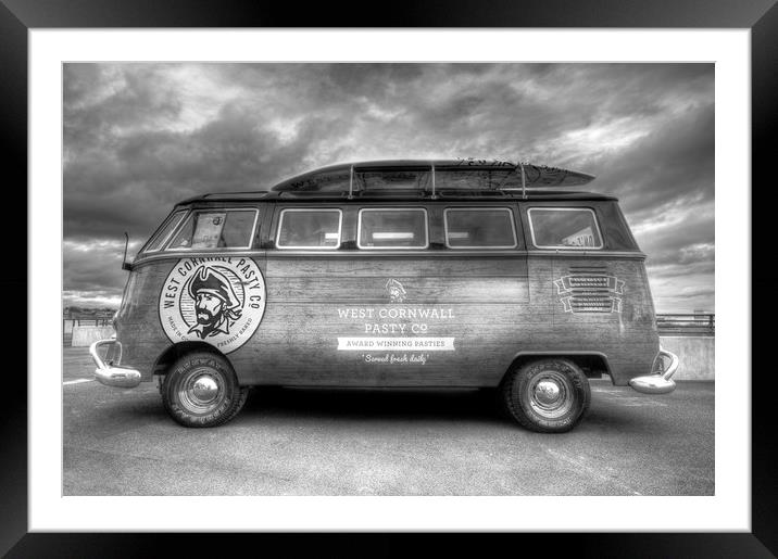 VW Camper Van Framed Mounted Print by David Pyatt